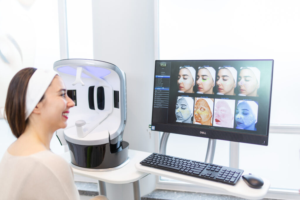 Professionelle Visia Hautanalyse im Kosmetikstudio Hatixhe Abiti Skincare in Rosenheim